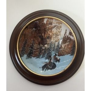 Canyon Of The Cat commemorative plate With‎ Display